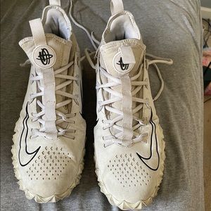 Nike Alpha Huarache 6 Elite Turf White Lacrosse Cleats